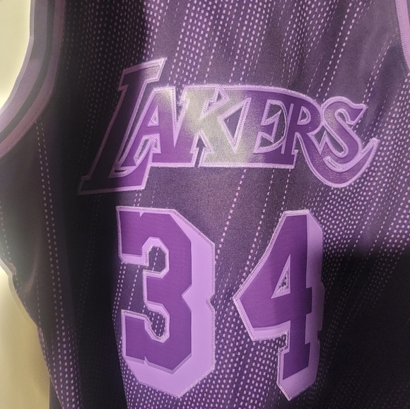 Mitchell & Ness Lakers 96-97 Shaquille O’Neal Monochrome Swingman Jersey Size XL - Picture 4 of 6